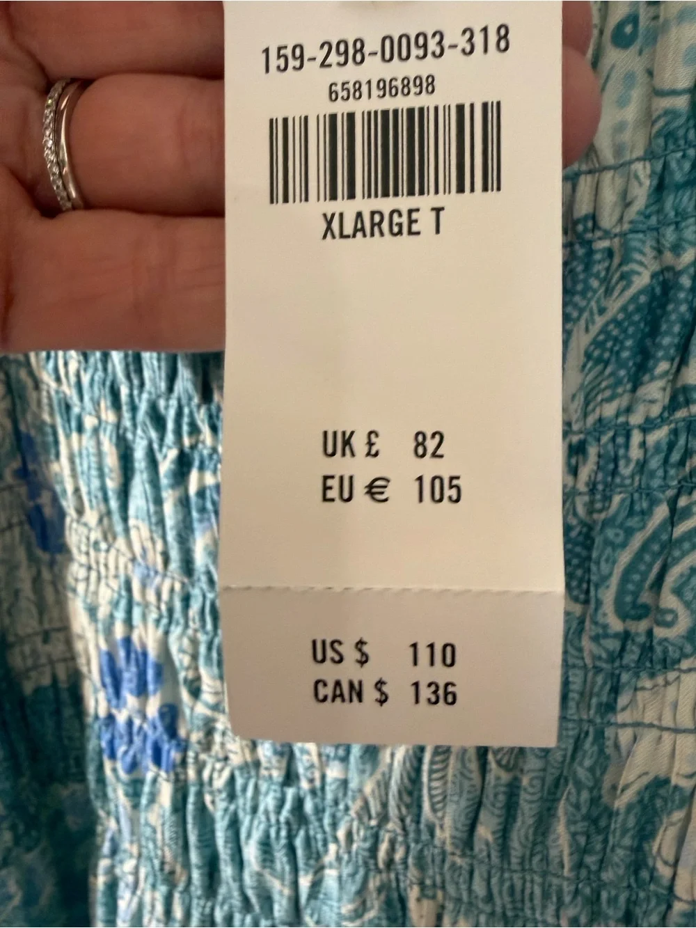Abercrombie & Fitch Blue Floral Maxi Dress